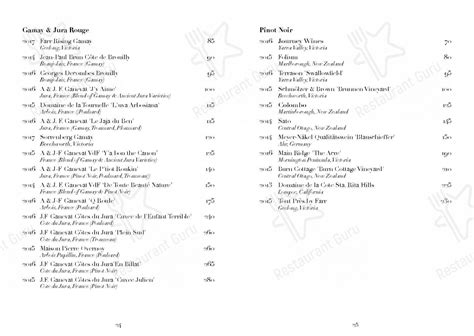 sixpenny restaurant menu.